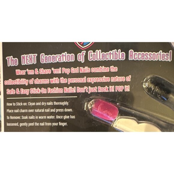 Monster High Ghoulicious Nails 10 Stick-On Nail Charms By Pop Girl Skulls & Art - Picture 8 of 9